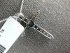 ESTATE .40CT DIAMOND 14KT WHITE GOLD 3D CLASSIC ROUND CROSS FLOATING PENDANT