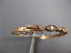 1.3CT DIAMOND 14K ROSE GOLD ROUND & MARQUISE SHAPE SEMI ETERNITY BANGLE BRACELET
