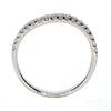 .26CT DIAMOND 18KT WHITE GOLD 3D CLASSIC ROUND V SHAPE WEDDING ANNIVERSARY RING