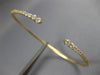 ESTATE .49CT DIAMOND 18K YELLOW GOLD GRADUATING JOURNEY FLEXIBLE BANGLE BRACELET