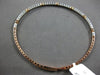 .87CT DIAMOND 14KT WHITE & ROSE GOLD ROUND BY THE YARD FLEXIBLE BANGLE BRACELET