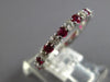 .92CT DIAMOND & AAA RUBY 14KT WHITE GOLD SHARED PRONG 2mm ETERNITY FUN LOVE RING
