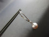 ESTATE AAA LIGHT PINK SOUTH SEA PEARL 14KT WHITE GOLD LEVERBACK HANGING EARRINGS