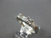 .81CT DIAMOND 14KT WHITE GOLD ROUND & BAGUETTE CHANNEL WEDDING ANNIVERSARY RING