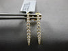 .52CT DIAMOND 18KT YELLOW GOLD 3D CLASSIC GRADUATING BAR FUN HANGING EARRINGS