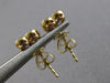 .89CT DIAMOND & AAA AMETHYST 14K YELLOW GOLD ROUND FILIGREE FLOWER STUD EARRINGS
