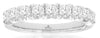 1.0CT DIAMOND 14KT WHITE GOLD 3D ROUND SEMI ETERNITY WEDDING ANNIVERSARY RING