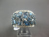LARGE 4.87CT DIAMOND & AAA SAPPHIRE 18KT WHITE GOLD MULTI SHAPE ANNIVERSARY RING