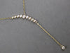 .49CT DIAMOND 14KT YELLOW GOLD GRADUATING JOURNEY SOLITAIRE LARIAT FUN NECKLACE
