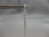 ESTATE 1.05CT DIAMOND 18K WHITE GOLD ROUND 2 ROW CHANDELIER FUN HANGING EARRINGS