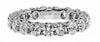 2.74CT DIAMOND 18KT WHITE GOLD 3D ROUND SHARED PRONG ETERNITY ANNIVERSARY RING