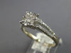 ESTATE .48CT DIAMOND 18K 2 TONE GOLD ROUND INVISIBLE FLOWER FRIENDSHIP LOVE RING