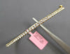 .92CT DIAMOND 14KT YELLOW GOLD CLASSIC ROUND SEMI ETERNITY 2MM BANGLE BRACELET