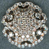 ESTATE 3.17CT DIAMOND 18KT ROSE GOLD 3D MULTI HEART FLOWER FUN FLOATING PENDANT