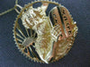 ANTIQUE 14KT YELLOW GOLD HANDCRAFTED MOSES TEN COMMANDMENTS PIN / PENDANT #3665