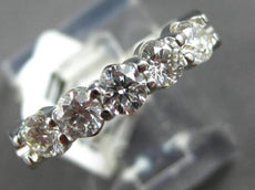 .79CT DIAMOND 14K WHITE GOLD ROUND 5 STONE SHARED PRONG WEDDING ANNIVERSARY RING