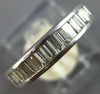 .75CT DIAMOND 14KT WHITE GOLD 3D BAGUETTE SEMI ETERNITY CHANNEL ANNIVERSARY RING
