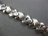 ESTATE WIDE 14KT WHITE GOLD CLASSIC MATTE & SHINY LOVE KNOT DESIGN FUN BRACELET