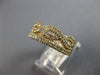 1.03CT DIAMOND 14KT YELLOW GOLD 3D CLASSIC CRISS CROSS INFINITY ANNIVERSARY RING