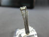ESTATE .85CT DIAMOND 14K WHITE GOLD PRINCESS & ROUND WEDDING ENGAGEMENT RING SET