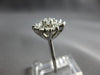 .45CT DIAMOND 14KT WHITE GOLD 3D ROUND MULTI LEAF FLOWER FRIENDSHIP RING #27962