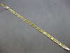 ESTATE LONG 14KT YELLOW GOLD 3D 3MM HANDCRAFTED FUN MENS BRACELET