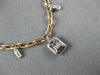 .44CT DIAMOND 18KT WHITE & ROSE GOLD SQUARE BY THE YARD CHANDELIER LOVE NECKLACE