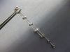 .86CT DIAMOND 18K WHITE GOLD ROUND BEZEL BY THE YARD INSIDE OUT HANGING EARRINGS