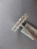 LARGE 4.08CT DIAMOND 18KT WHITE GOLD EMERALD CUT SHARED PRONG ANNIVERSARY RING