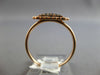 .44CT WHITE & BLACK DIAMOND 14KT ROSE GOLD CLUSTER SQUARE HALO OCTAGON FUN RING