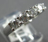 1.0CT DIAMOND 14K WHITE GOLD ROUND 5 STONE SHARED PRONG WEDDING ANNIVERSARY RING