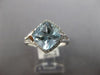 2.30CT DIAMOND & AAA AQUAMARINE 14KT WHITE GOLD CUSHION & ROUND ENGAGEMENT RING