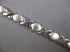 ESTATE WIDE 14KT WHITE GOLD 3D CLASSIC MATTE & SHINY XO LOVE BRACELET