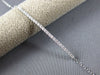 ESTATE .27CT DIAMOND 14KT WHITE GOLD 3D CLASSIC BAR LOVE BRACELET