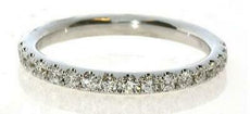 .32CT DIAMOND 18KT WHITE GOLD SEMI ETERNITY COMFORT FIT WEDDING ANNIVERSARY RING