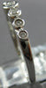 ESTATE .65CT DIAMOND 18KT WHITE GOLD 2MM SEMI ETERNITY WEDDING ANNIVERSARY RING