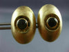 ESTATE LARGE AAA BROWN STAR SAPPHIRE 14KT YELLOW GOLD 3D CLASSIC OVAL CUFFLINKS