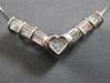 .94CT DIAMOND 14KT WHITE GOLD PRINCESS & ROUND INVISIBLE V SHAPE NECKLACE #27661