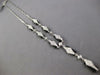 ESTATE .80CT DIAMOND & AAA ONYX 18KT WHITE GOLD 3D CLASSIC LARIAT FUN NECKLACE