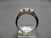 1CT DIAMOND 14KT WHITE GOLD 3 STONE PAST PRESENT FUTURE WEDDING ANNIVERSARY RING