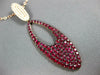 ANTIQUE 5.80CT DIAMOND & AAA TURQUOISE 14K WHITE GOLD HALO ETOILE NECKLACE 21870