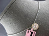 .55CT DIAMOND 14KT YELLOW GOLD 3D ROUND CLUSTER INVISIBLE HALO FLOATING PENDANT