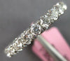 LARGE 3.30CT DIAMOND 18KT WHITE GOLD SHARED PRONG COMOFRT FIT ANNIVERSARY RING