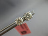 ESTATE 1.0CT DIAMOND 14KT WHITE GOLD 3D CLASSIC ROUND FOUR PRONG STUD EARRINGS