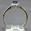 .66CT DIAMOND & AAA SAPPHIRE 14KT WHITE GOLD PEAR SHAPE & ROUND DOUBLE HALO RING