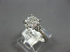 .33CT DIAMOND 18KT WHITE GOLD 3D CLASSIC ROUND CLUSTER ILLUSION ENGAGEMENT RING