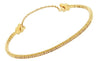 ESTATE .60CT DIAMOND 18KT YELLOW GOLD SEMI ETERNITY FLEXIBLE FUN TENNIS BRACELET