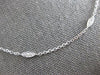 ESTATE .60CT DIAMOND 14KT WHITE GOLD 3D MARQUISE SHAPE BY THE YARD LOVE NECKLACE