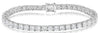 ESTATE 17.09CT DIAMOND 18KT WHITE GOLD CUSHION CLASSIC ETERNITY TENNIS BRACELET
