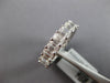 LARGE 5.11CT DIAMOND 18KT WHITE GOLD EMERALD CUT SHARED PRONG ANNIVERSARY RING